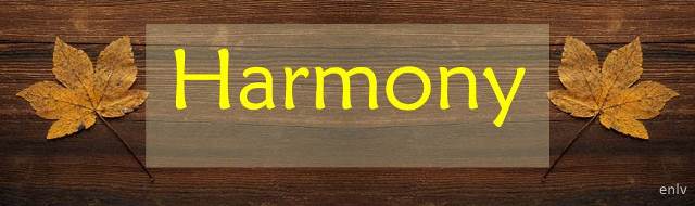 Weekly Single Word Inspiration: Harmony - Esther Neela Blog